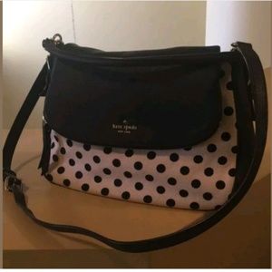 Kate Spade navy polka dot bag